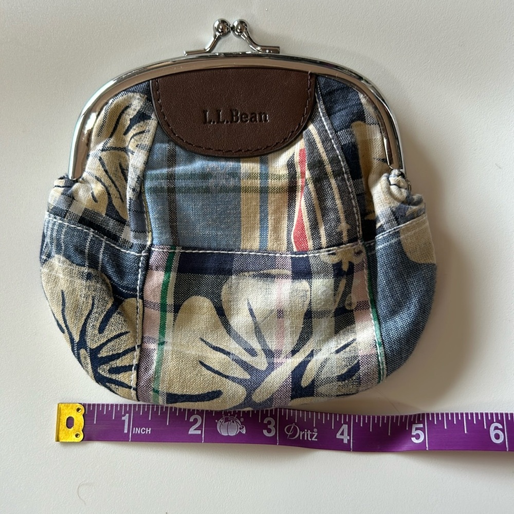 LL Bean Aloha Print Coin Purse & Wristlet